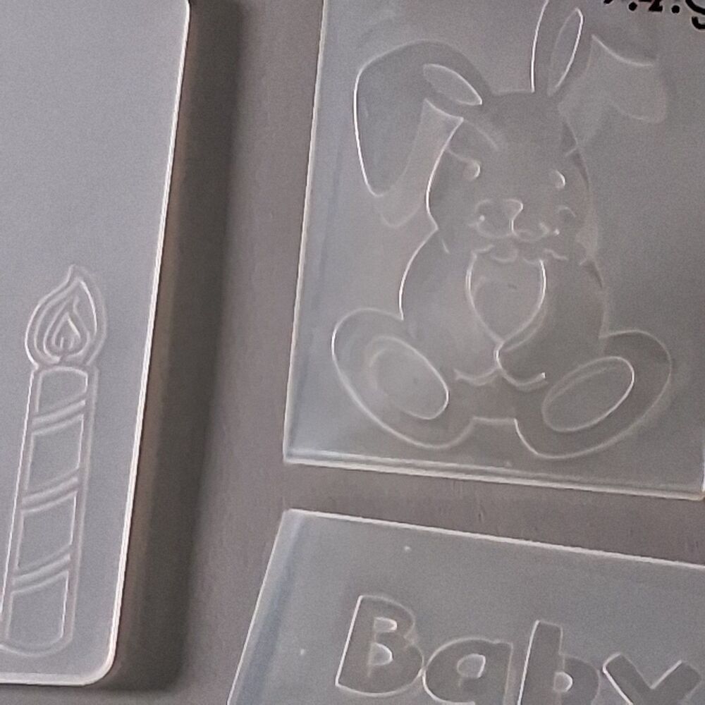 Lot of 9 Sizzix Cuttlebug Darice Embossing Folders Sweet Baby Birthday Scrapbook - Picture 6 of 11